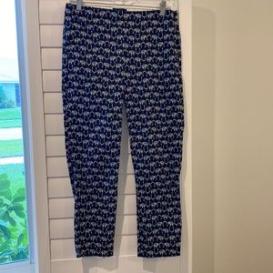 J.Crew Martie Elephant Print Pant Size 6